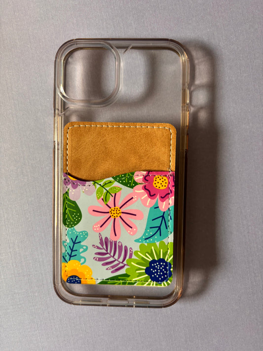 Spring Flowers Phone Card Holder