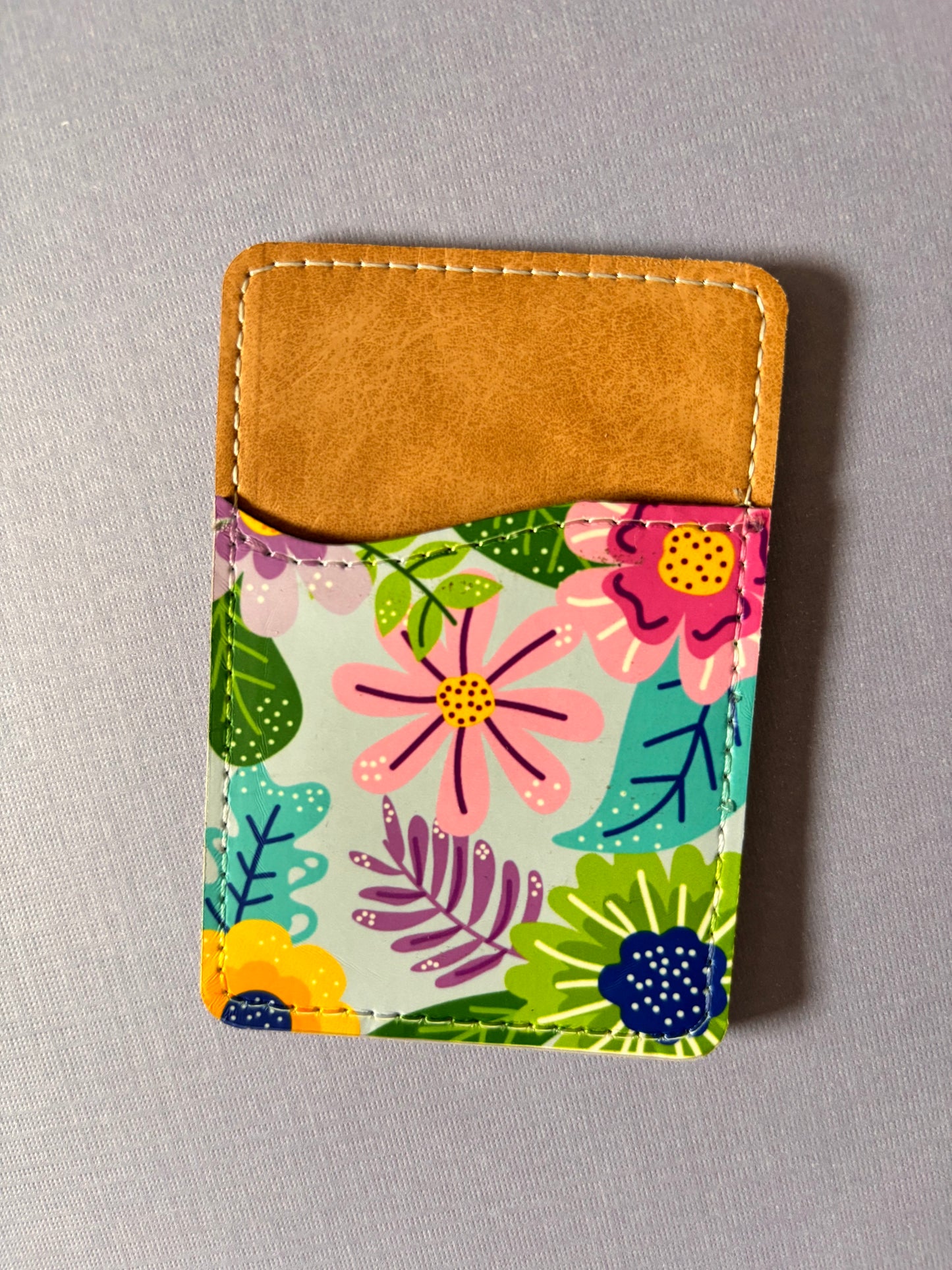 Spring Flowers Phone Card Holder