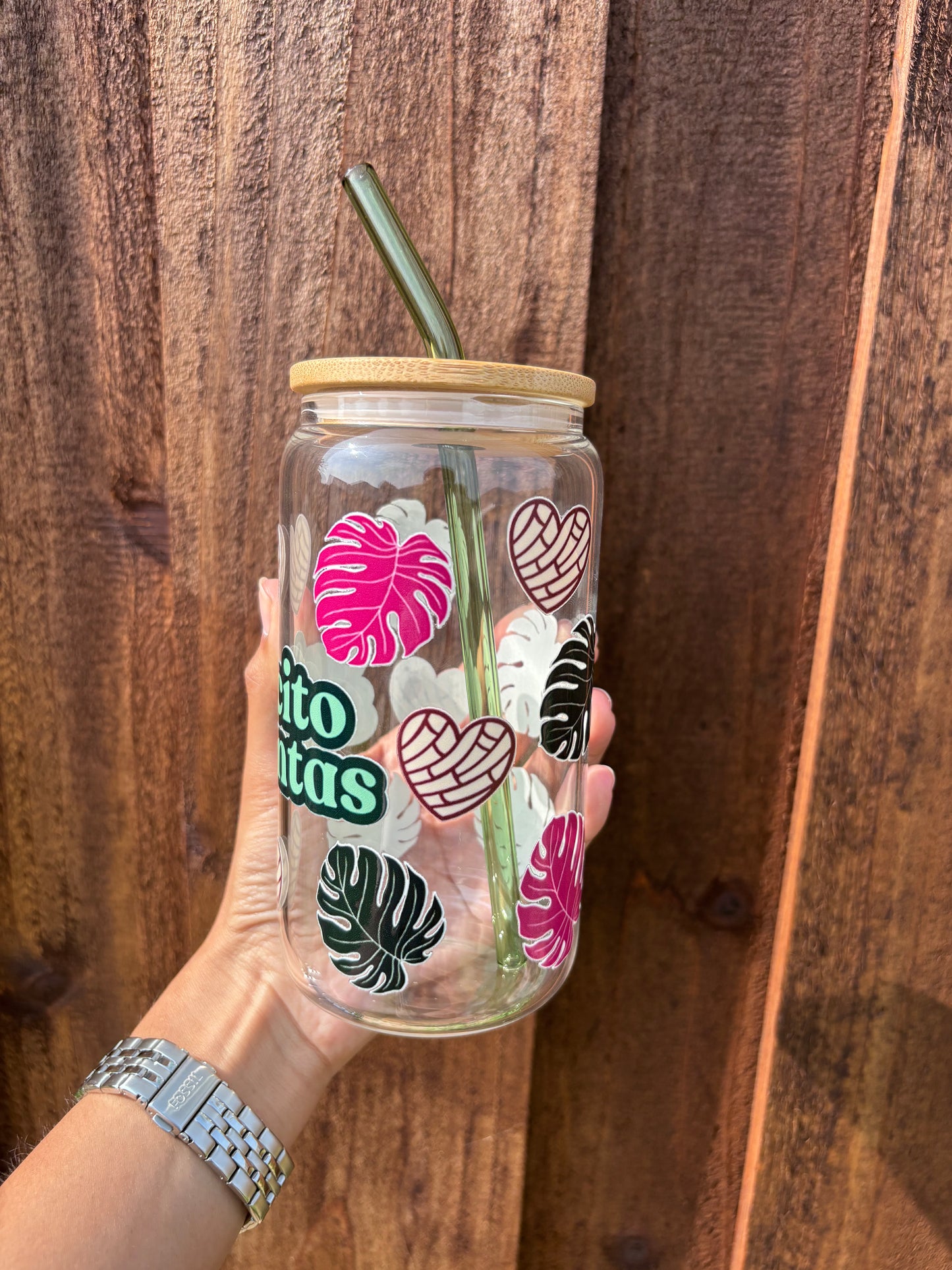 Taza de cristal OG Cafecito&amp;Plantas