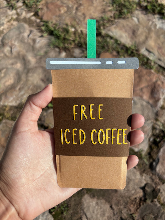 Iced Coffee Gift Card Holder